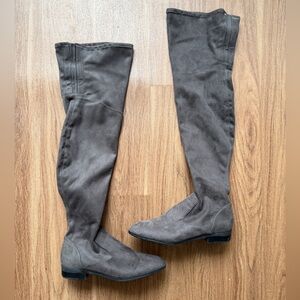 Women's Gray Over-the-Knee Boots